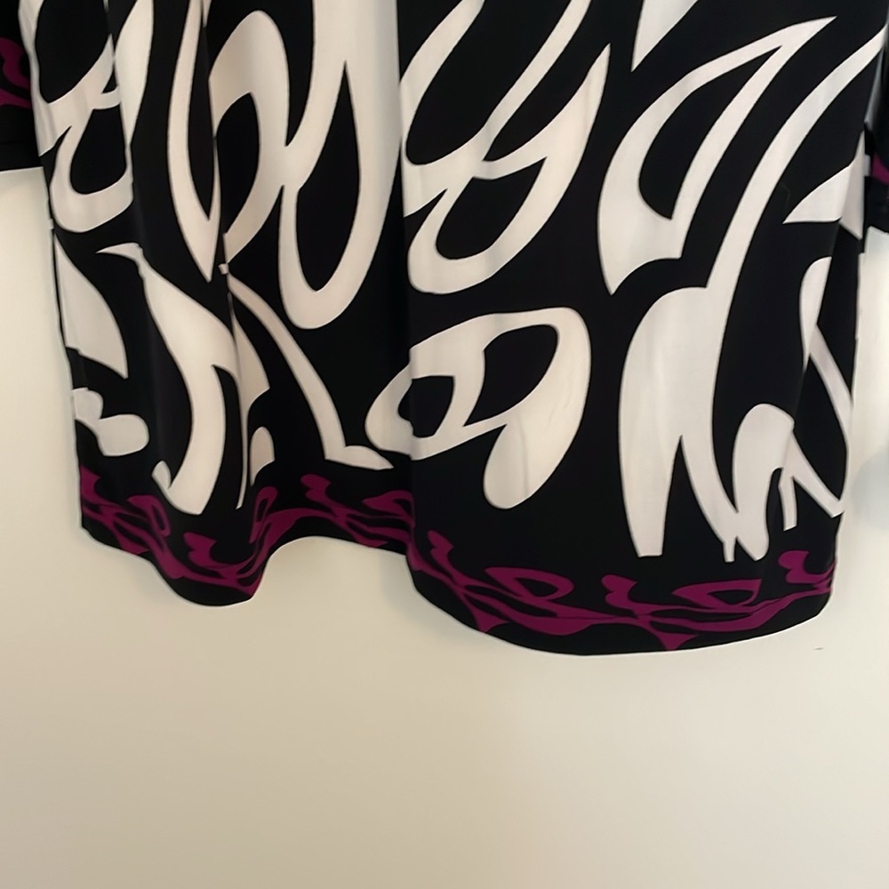 Nicole Miller Patterned Collared Shift Dress NWT … - image 3